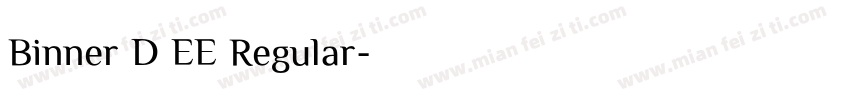 Binner D EE Regular字体转换